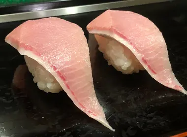Buri nigiri from Toyama
