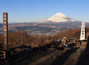 Le mont Fuji vu du Mont Kintoki