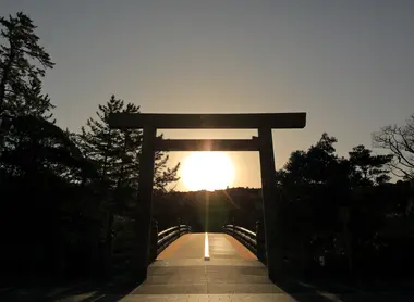 Torii gate at Ise-Jingu Torii gate at Ise-Jingu