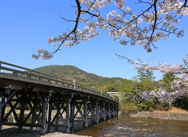 Bridge at Ise-Jingu during Spring