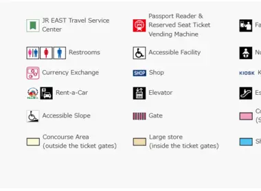 Plan de la gare de Shinjuku