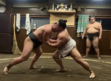 Entrainement de sumo (Ryogoku, Tokyo)