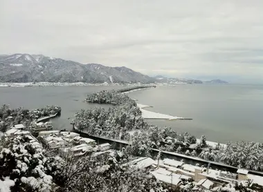 Amanohashidate in winter