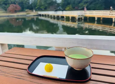 Matcha and Wagashi set at Nakajima-no-ochaya