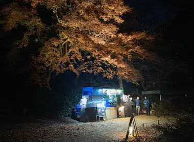 Food truck at the Rikugien Autumn Illumination