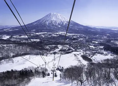 Ski avec vue Mt Fuji