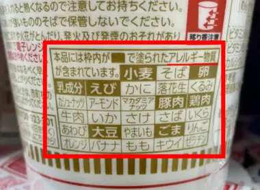 Allergies produit