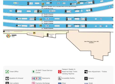 Plan de la gare de Tokyo - 2F