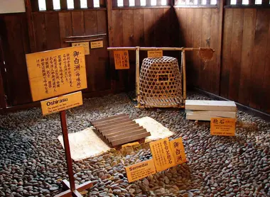 Exposición en el museo Takayama Jinya. Exposición en el museo Takayama Jinya.
