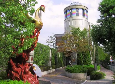 Los jardines del museo Osamu Tezuka,