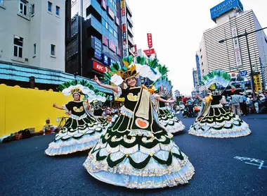 Outre son côté traditionnel, le quartier d'Asakusa à Tokyo vie aussi au rythme des festivals.