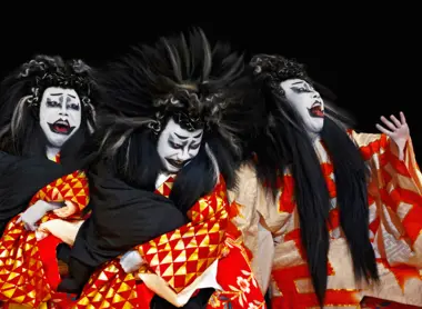 Expressions of a Kabuki actor.