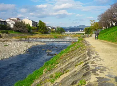 Las riberas del Kamogawa.  Las riberas del Kamogawa.