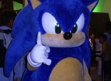 Sonic, la mascota de Sega, siempre está presente en el Tokyo Game Show.