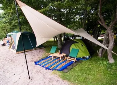 Camping at the beach, it is possible in Japan.