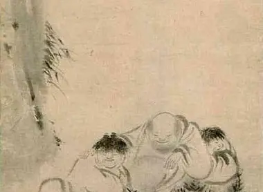 Quatre dormeurs, de Mokuan.