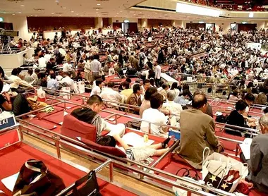 stade sumo L’intérieur d'un stade de sumo.