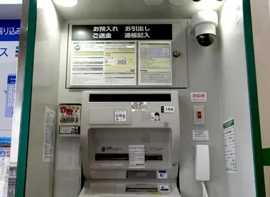 Un distributeur ATM.