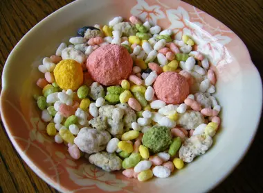 Il Hishi mochi, un preparato di riso appiccicoso Diamondbacks goduto durante le ragazze di partito.