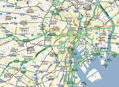 Carte de Tokyo.