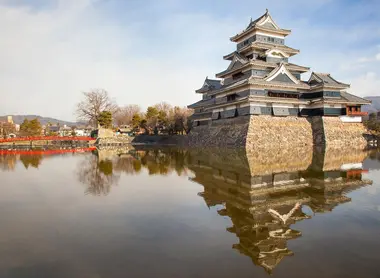 Le château de Matsumoto, aussi appelé le corbeau à cause de sa couleur noire.