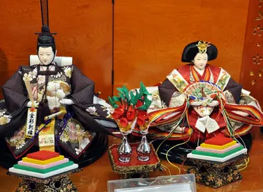 The hina, offered at the party girls, Hina Matsuri, March 3.