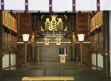 The relics preserved in bunkaden the Atsuta Shrine in Nagoya.