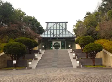 The entrance to the Miho Museum (near Kyoto), an underground building designed by IM Pei.