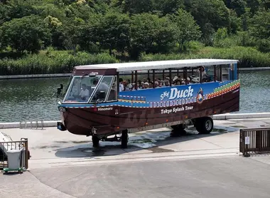 Une fois sorti de l'eau, le Sky Duck redevient un bus presque comme les autres.