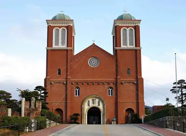 The Urakami Cathedral, north of Nagasaki. The Urakami Cathedral, north of Nagasaki.