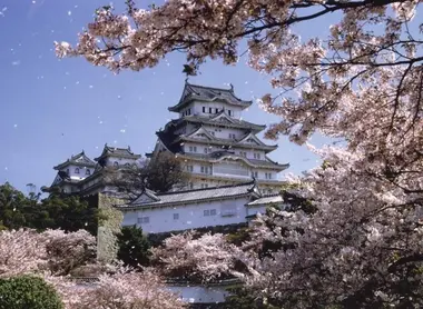 Château de Himeji sous les cerisiers. Château de Himeji sous les cerisiers.