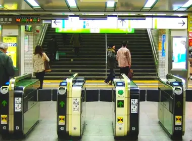 In Tokyo's train stations, just pass the Suica terminals for the amount to be debited.