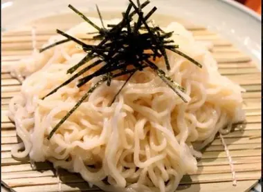 A dish of udon prepared on the advice of Buddha Bellies (Tokyo).
