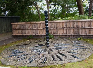 A sculpture in the temple Honen-in Kyoto.