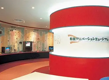 Il pilone attorno al quale si articola la cronologia dell'animazione giapponese nel Suginami Animation Museum di Tokyo.