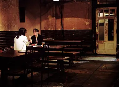 Inside the Cafe Independent Kyoto.