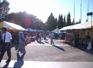 Les allées de la foire Touki Ichi à Kyoto.