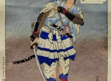 Estampa de la serie Tsuki Hyakushi ("100 aspectos de la luna") de Taiso Yoshitoshi, 1885