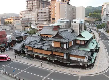Le Dogo Onsen vu de haut