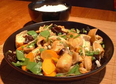 A typical Japanese meal yet vegetarian A typical Japanese meal yet vegetarian