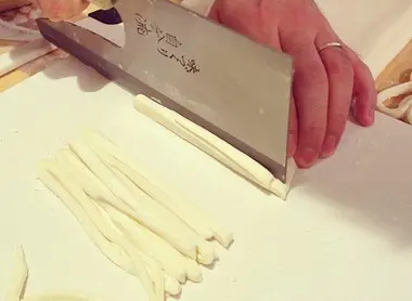 Préparation des udon