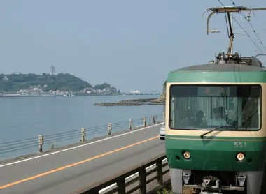 Le monorail menant à Enoshima