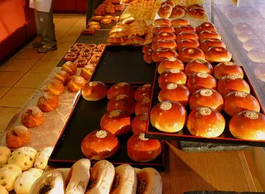 Anpan et autres dans une boulangerie
