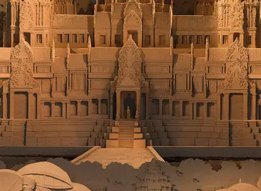 Une des créations du musée du sable