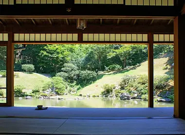 Vue du jardin depuis la véranda