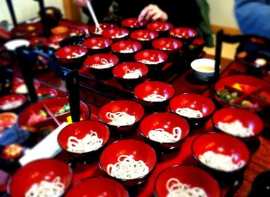 Les petits bols de soba de Morioka.