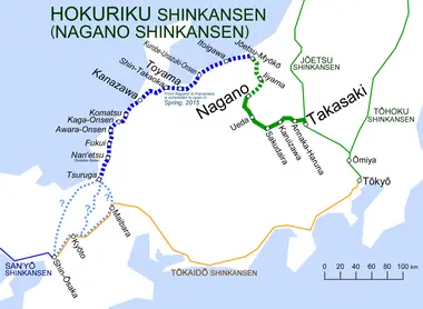 La nouvelle ligne Hokuriku Shinkansen relie Nagano à Kanazawa