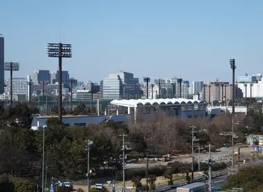 Le stade de Yumenoshima Le stade de Yumenoshima