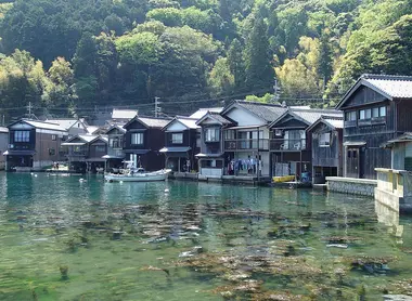 The funaya houses in Ine