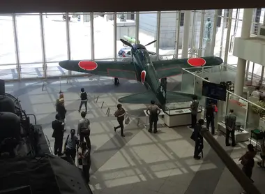 El famoso avión de combate Zero de la Segunda Guerra Mundial es la estrella de este museo.